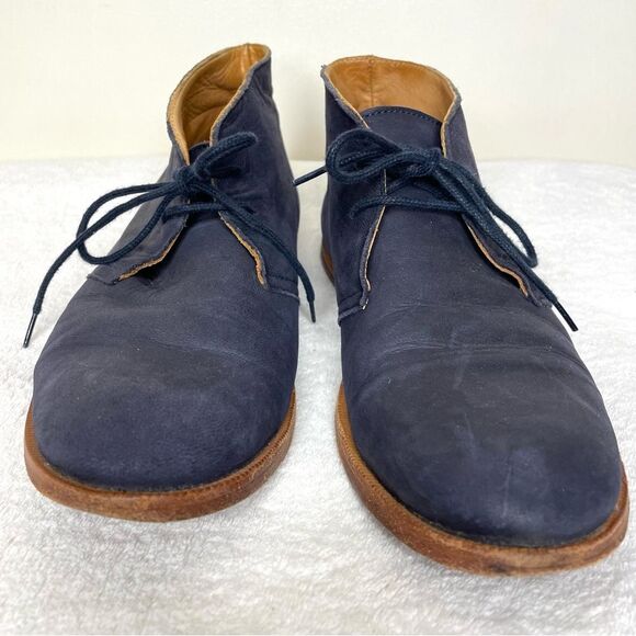 Opening Ceremony Boots M1 Desert Chukka Leather Ankle Lace Blue Size 8.5/42 - Picture 2 of 14